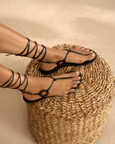 Be Leather And Resin Ring Sandals - Alex Rivière Studio x Manebí Archive | 