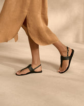 Ana Leather Thong Leather Sandals - Women's Special Prices | 