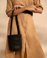 Raffia With Leather Bucket - Alex Rivière Studio x Manebí Archive | 