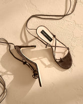 Ell Suede Lace-Up Heels - Alex Rivière Studio x Manebí Archive | 