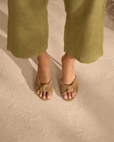 Sophie Suede Knot Mule Heels - Alex Rivière Studio x Manebí Archive | 