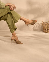 Sophie Suede Knot Mule Heels - Alex Rivière Studio x Manebí Archive | 