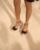 Viky Soft Suede Open Toe<br />Wedge Espadrilles - Alex Rivière Studio x Manebí Archive | 