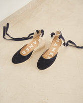 Suede Low Wedge Espadrilles - Women's Shoes | 