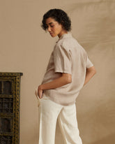 Washed Linen Havana Camp-Collar Shirt - Women's Special Prices Clothing | 