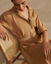 Linen Portofino Dress - Women's Special Prices Clothing | 