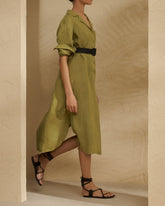 Linen Portofino Dress - Women's Special Prices Clothing | 