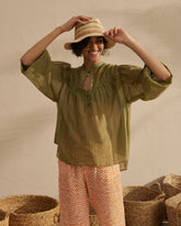 Silk Cotton Voile Baja Shirt - Women's Special Prices Clothing | 