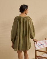 Silk Cotton Voile Minorca Dress - Women's Special Prices Clothing | 